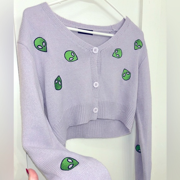 SHEIN Sweaters - Shein alien cardigan